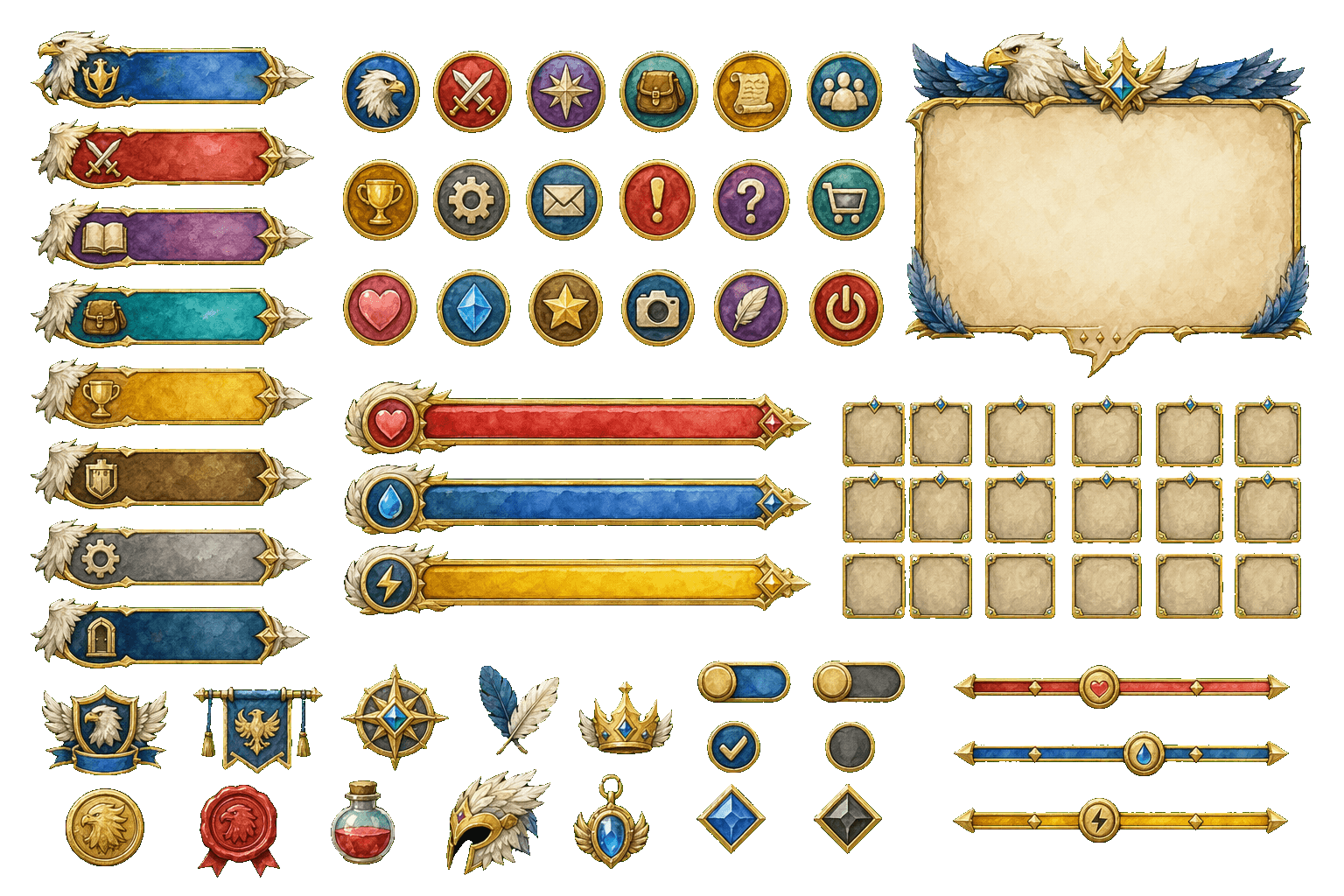 Game UI: Eagle kingdom